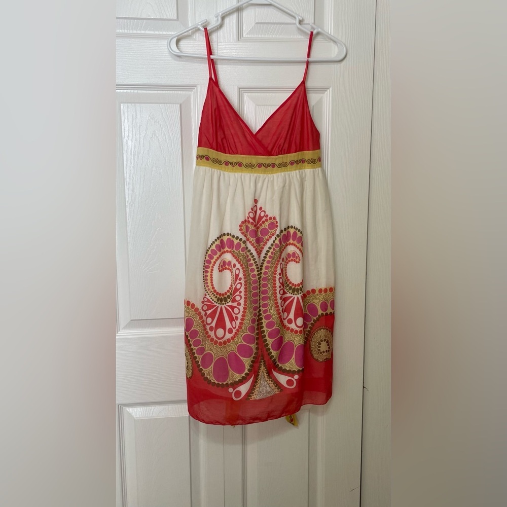 Studio M Red and White Sleeveless Sundress